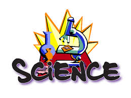 Science logo with microscope and beaker